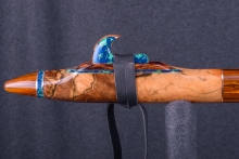 Mun Ebony Burl Native American Flute, Minor, Low D-3, #S1K (4)